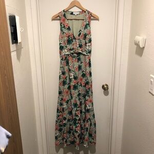 Lost + Wander Tropical Green Maxi Dress